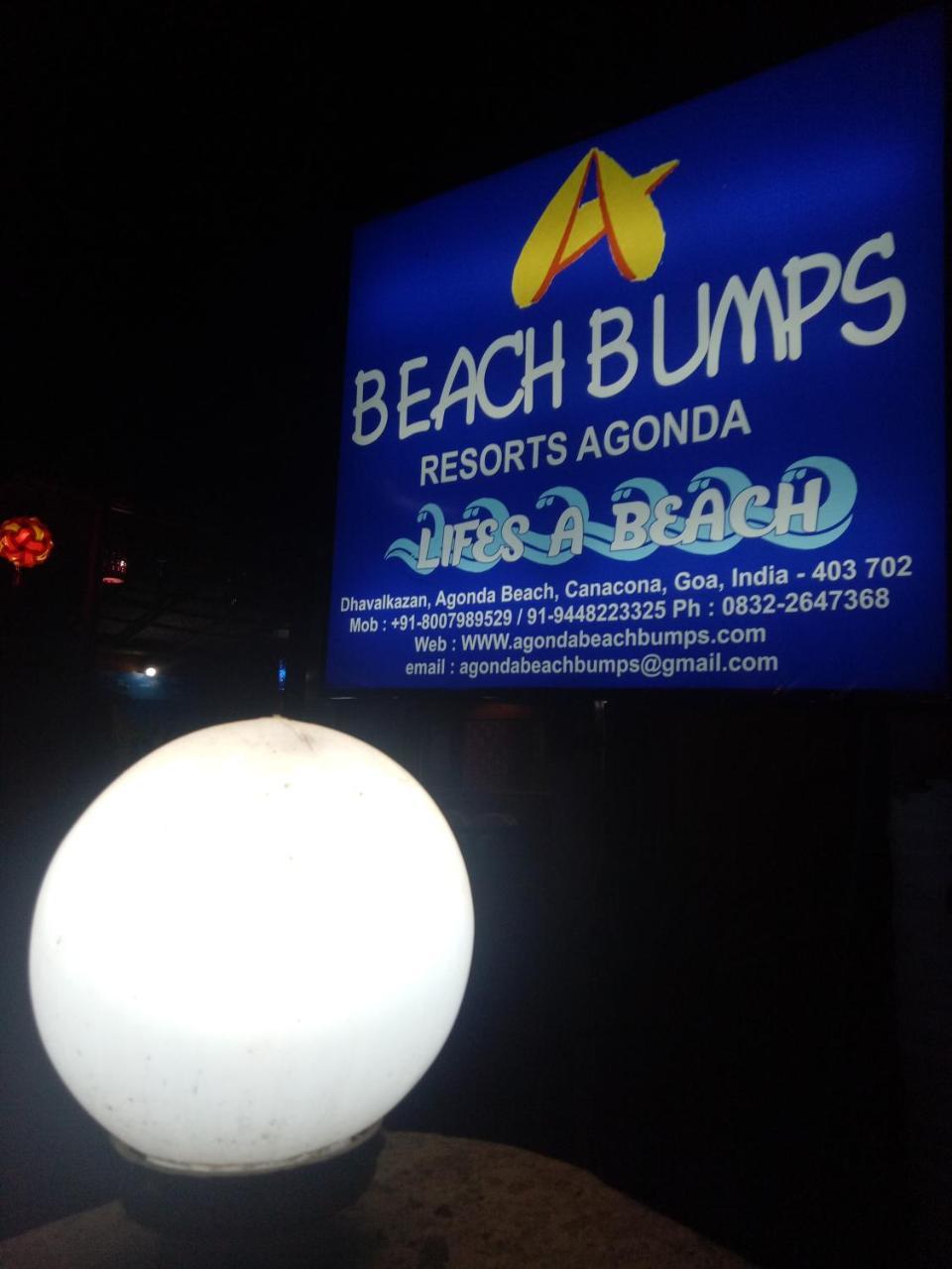 Agonda Beach Bumps Hotel Exterior foto